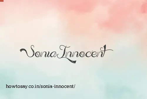 Sonia Innocent