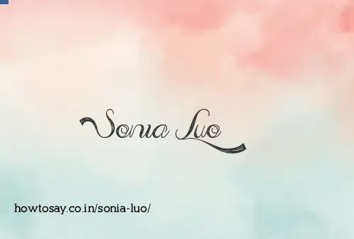 Sonia Luo