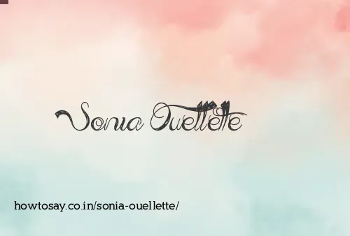 Sonia Ouellette