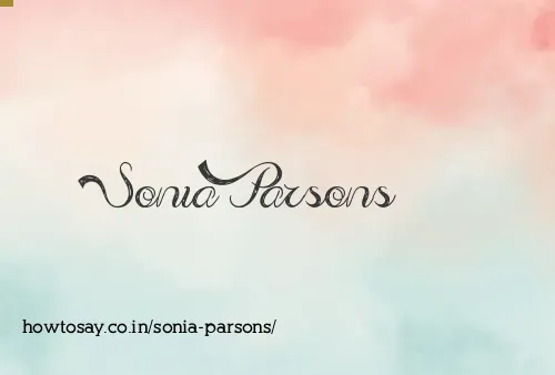 Sonia Parsons