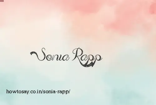 Sonia Rapp