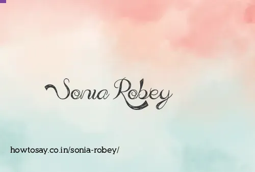 Sonia Robey