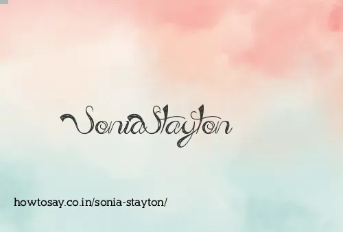 Sonia Stayton
