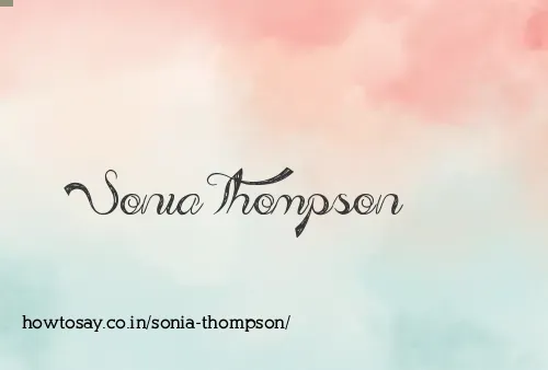 Sonia Thompson