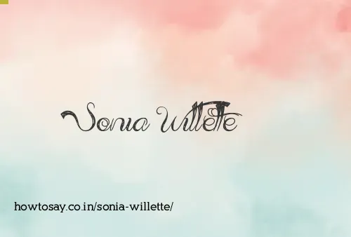 Sonia Willette
