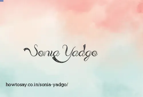 Sonia Yadgo
