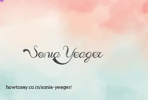 Sonia Yeager