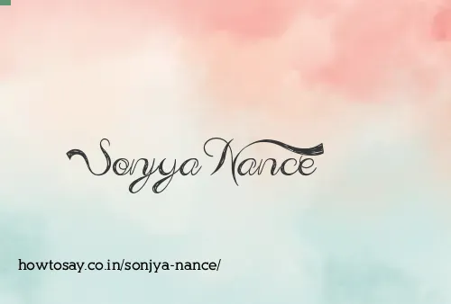 Sonjya Nance