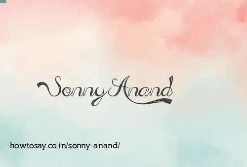 Sonny Anand
