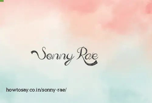 Sonny Rae