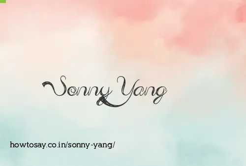 Sonny Yang