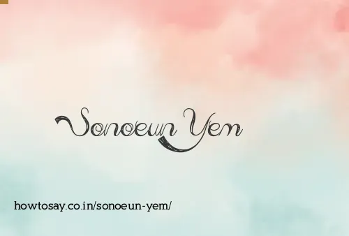 Sonoeun Yem