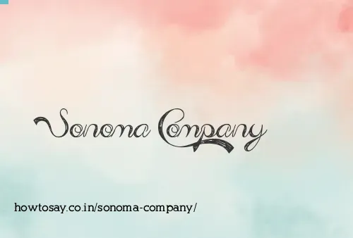 Sonoma Company