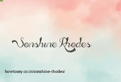 Sonshine Rhodes