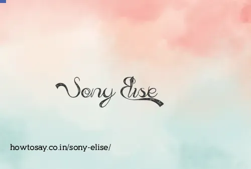 Sony Elise