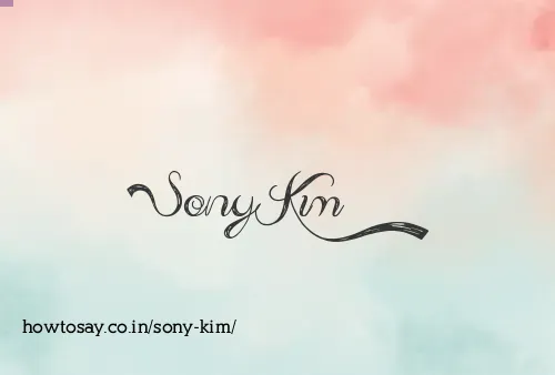 Sony Kim