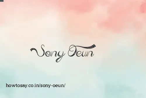 Sony Oeun