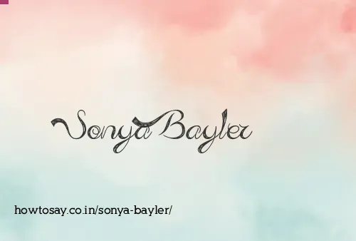 Sonya Bayler