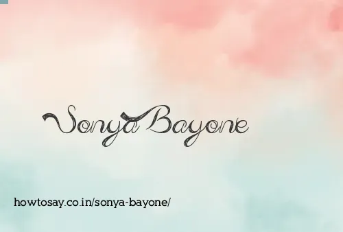 Sonya Bayone