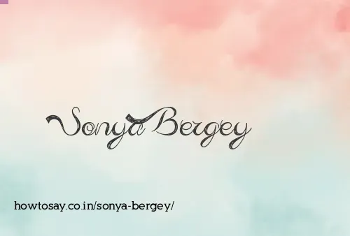 Sonya Bergey