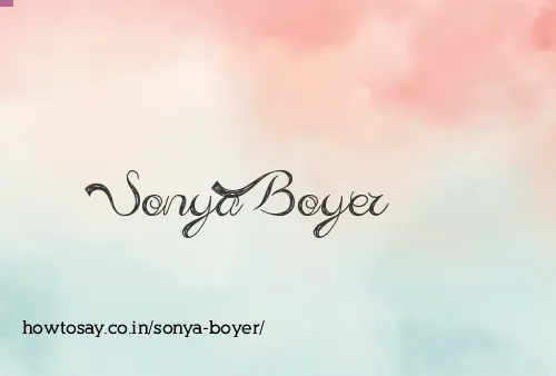 Sonya Boyer