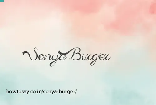 Sonya Burger