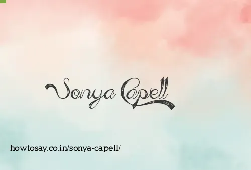 Sonya Capell
