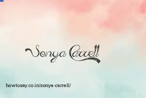 Sonya Carrell