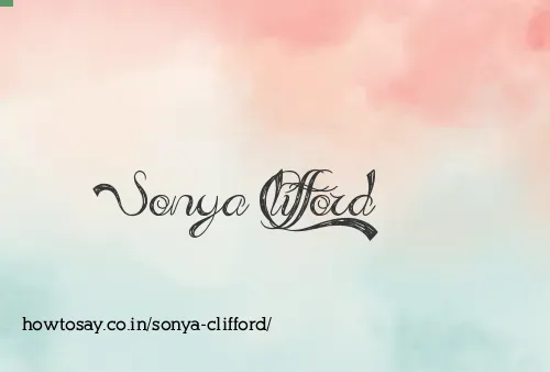 Sonya Clifford