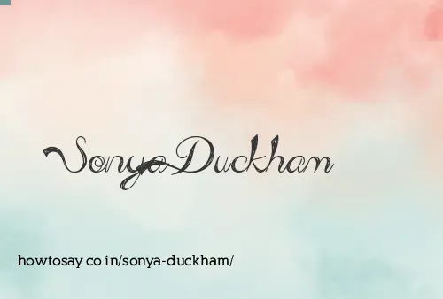 Sonya Duckham
