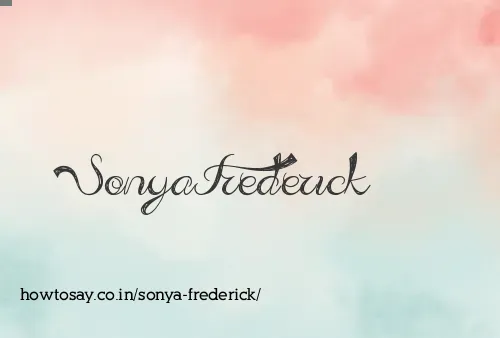 Sonya Frederick