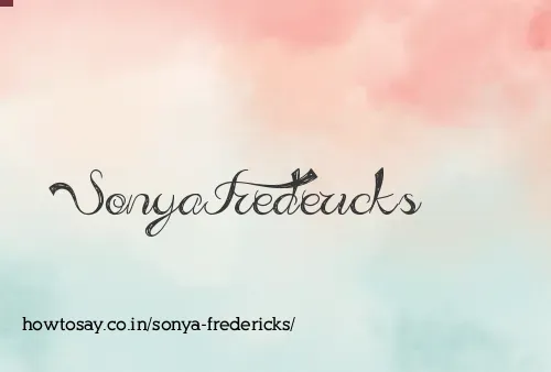 Sonya Fredericks