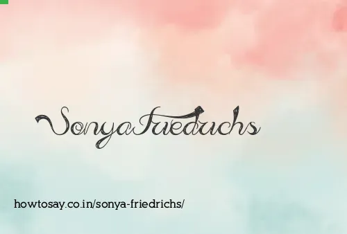 Sonya Friedrichs