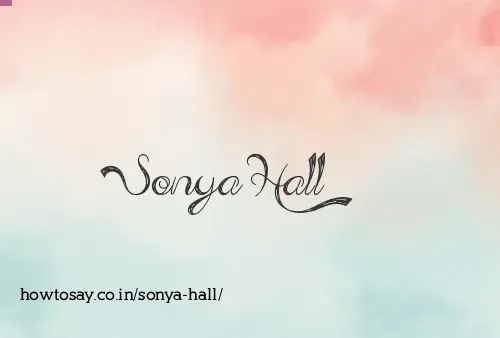 Sonya Hall