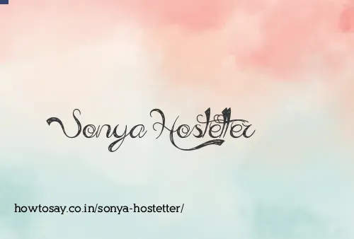 Sonya Hostetter