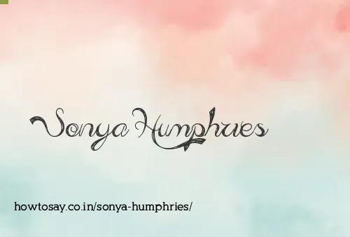 Sonya Humphries