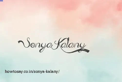 Sonya Kalany