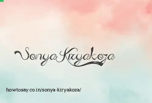 Sonya Kiryakoza