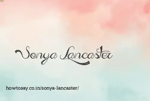 Sonya Lancaster