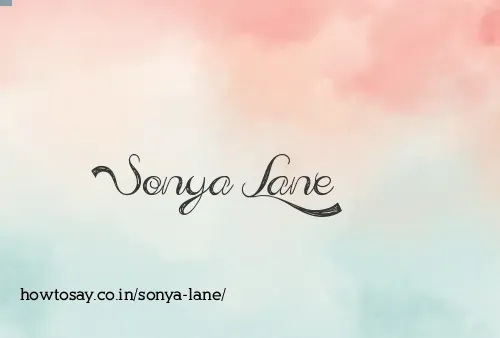 Sonya Lane