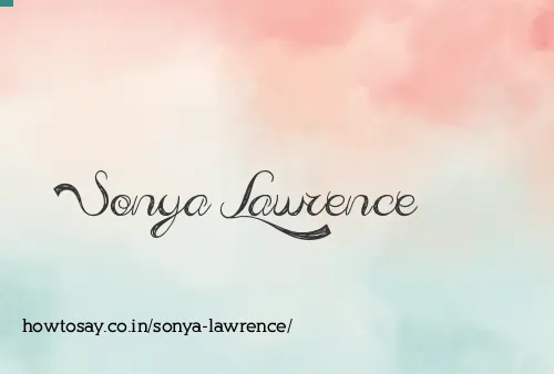 Sonya Lawrence