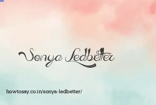 Sonya Ledbetter
