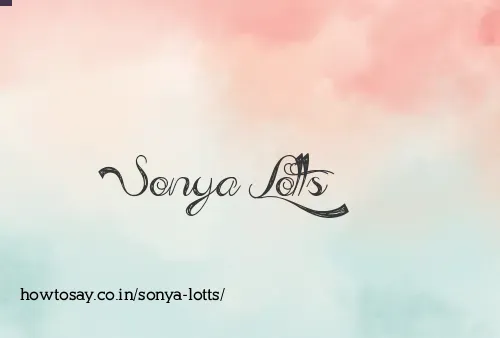Sonya Lotts