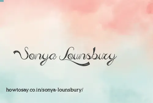 Sonya Lounsbury