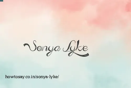 Sonya Lyke