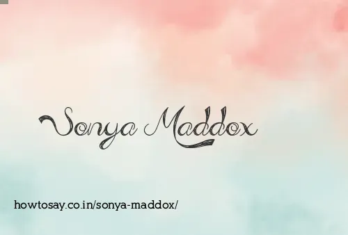 Sonya Maddox