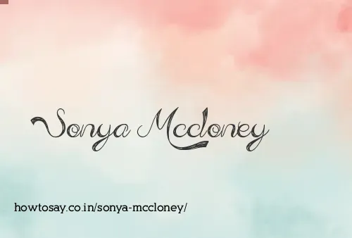 Sonya Mccloney