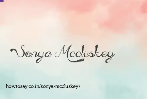 Sonya Mccluskey