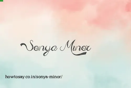 Sonya Minor