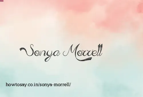 Sonya Morrell
